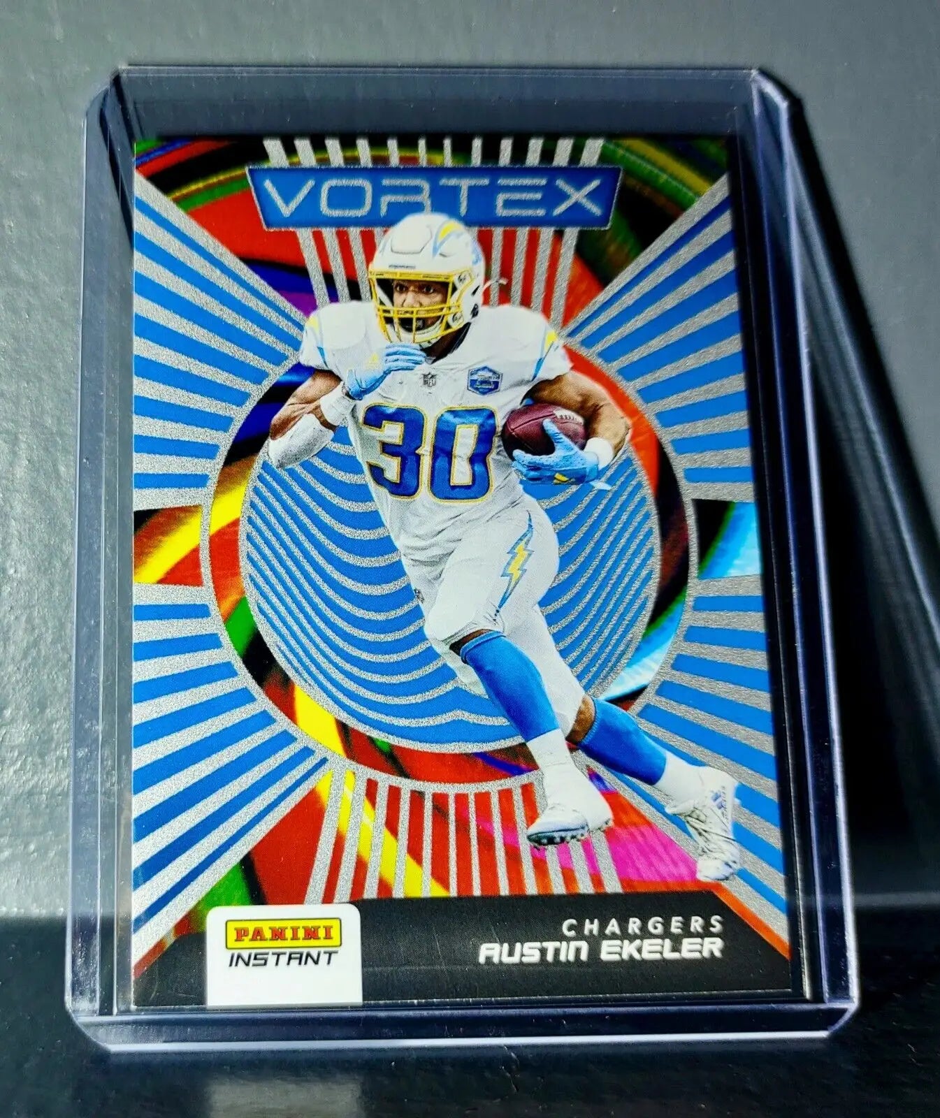 Austin Ekeler 2020 Panini NFL Instant Vortex #15 Football Card 1/935 - Football Card Single