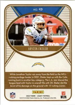 Austin Ekeler - 2022 Panini Legacy - #49 - Football - Football Card Single