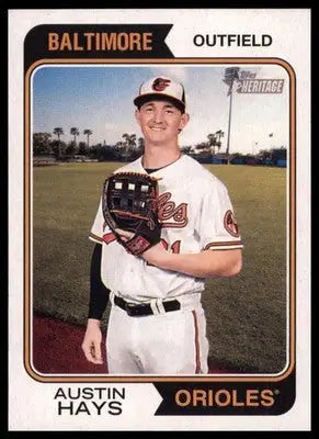 Austin Hays 2023 Topps Heritage #52 Baltimore Orioles - Baseball Card Single