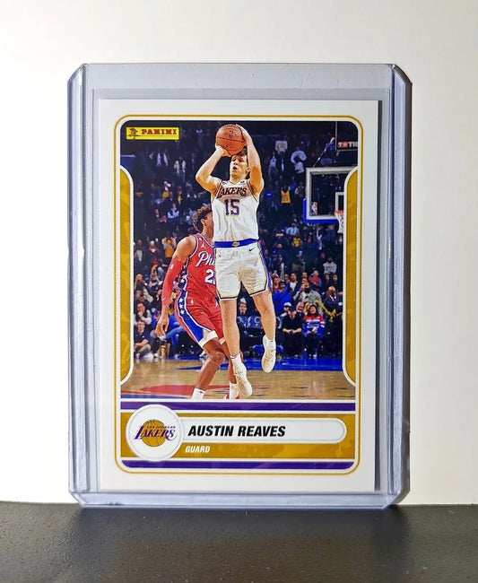 Austin Reaves 2023-24 Panini NBA #34 Sticker Card Los Angeles Lakers - Basketball Card Single