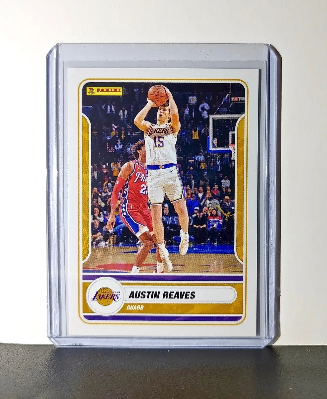 Austin Reaves 2023-24 Panini NBA #34 Sticker Card Los Angeles Lakers - Basketball Card Single