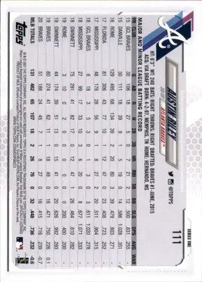 Austin Riley 2021 Topps #111 Atlanta Braves - Baseball Card Single