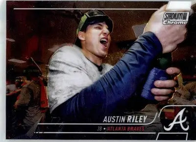Austin Riley - 2022 Stadium Club Chrome - #212 - Baseball - Baseball Card Single
