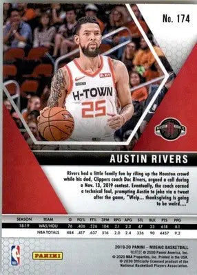 Austin Rivers - 2019-20 Panini Mosaic - #174 - Basketball - Basketball Card Single