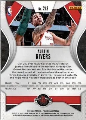 Austin Rivers - 2019-20 Panini Prizm - #213 - Basketball - Basketball Card Single