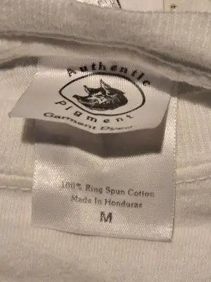 Authentic Pigment Shirt Mens M White Long Sleeve Live To Fish Boy Scouts - Apparel