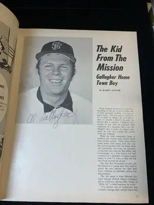 AUTO 1971 San Francisco Giants Yearbook Mays McCovey Marichal 24 Signatures JSA - Sports Memorabilia