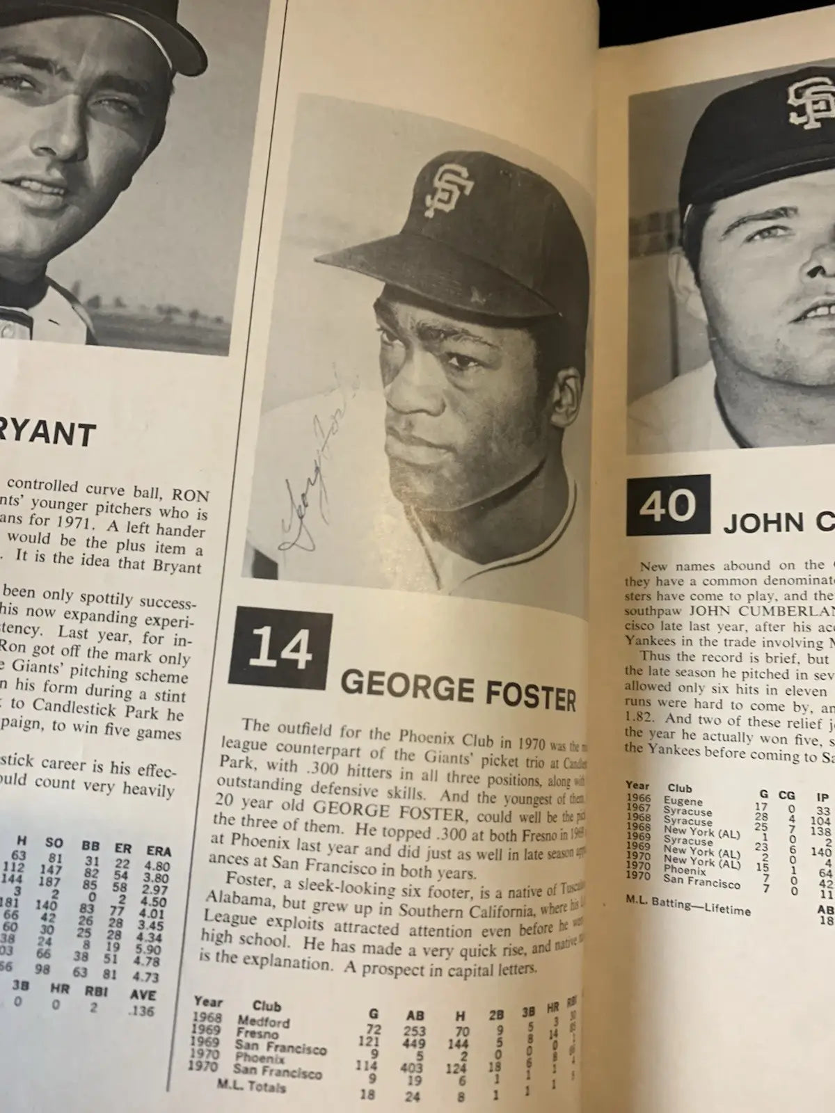 AUTO 1971 San Francisco Giants Yearbook Mays McCovey Marichal 24 Signatures JSA - Sports Memorabilia