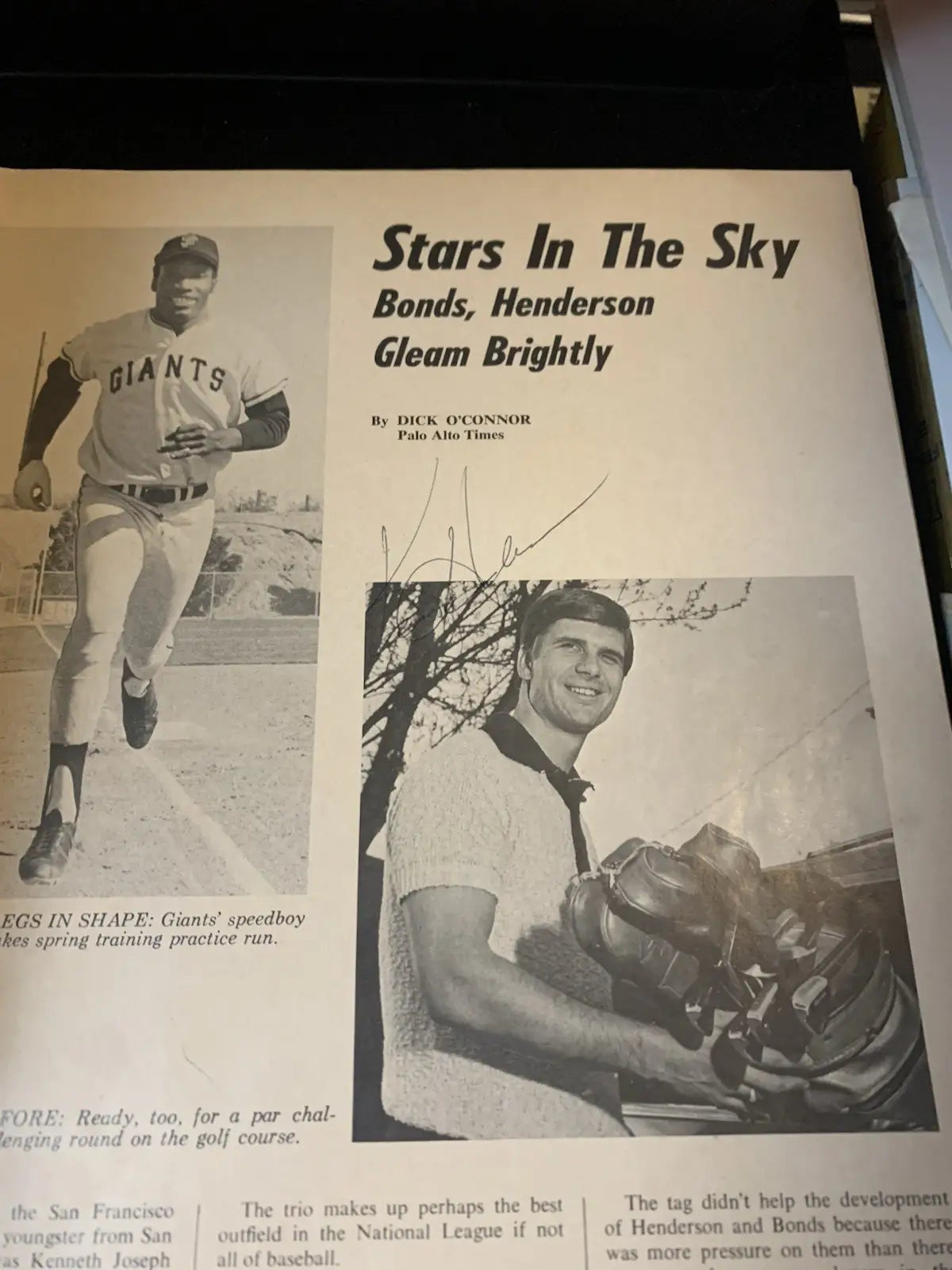 AUTO 1971 San Francisco Giants Yearbook Mays McCovey Marichal 24 Signatures JSA - Sports Memorabilia