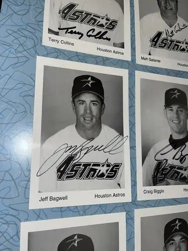 AUTO 1995 Houston Astros Team Issue 3x5 Signed JSA Bagwell Biggio 31 Card Set - Sports Memorabilia