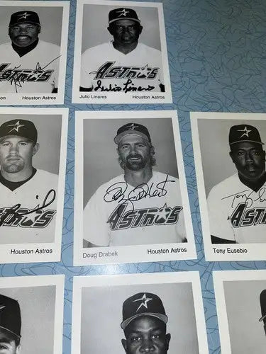 AUTO 1995 Houston Astros Team Issue 3x5 Signed JSA Bagwell Biggio 31 Card Set - Sports Memorabilia