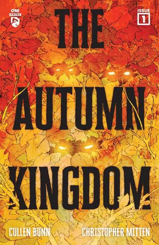 Comic book cover for Autumn Kingdom #1 by Christopher Mitten featuring fall leaves