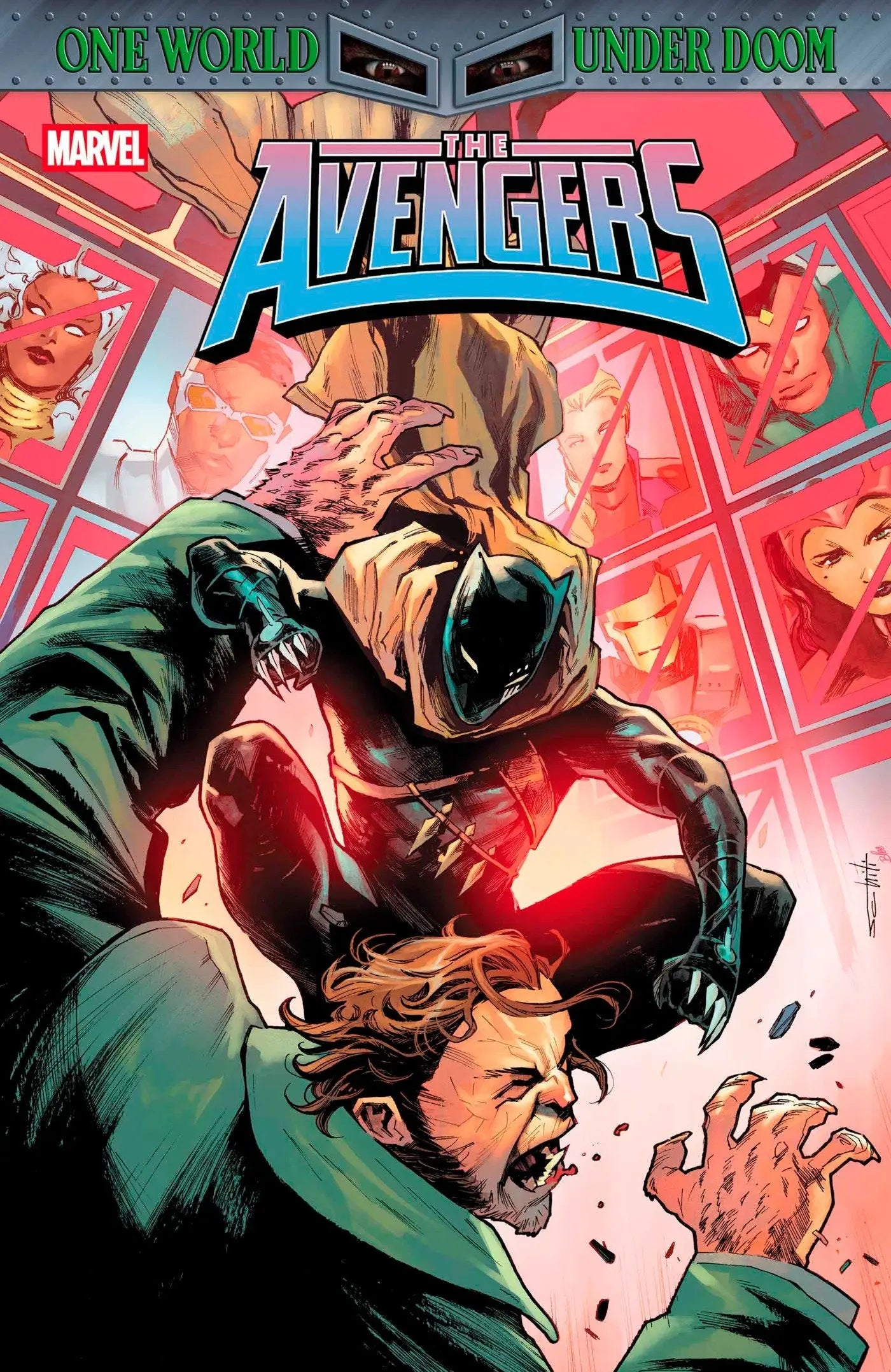 Avengers comic book cover featuring Black Panther’s return and Doctor Doom in Avengers #27