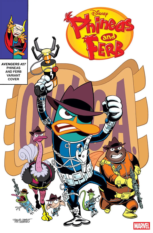 Phineas and Ferb comic book cover featuring Jacob Chabot Phineas Ferb Variant Doom