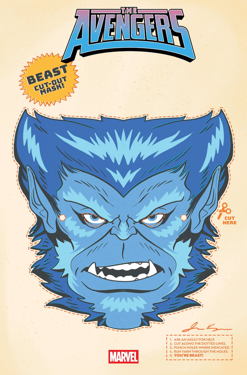 Avengers #30 Retro Halloween Mask Variant - Comic Book