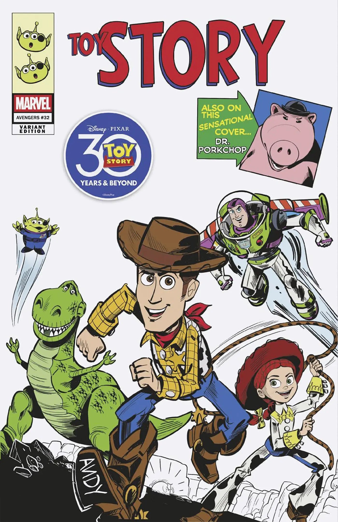 Avengers #32 Marco Forcelloni Pixar Toy Story Homage Variant - Comics