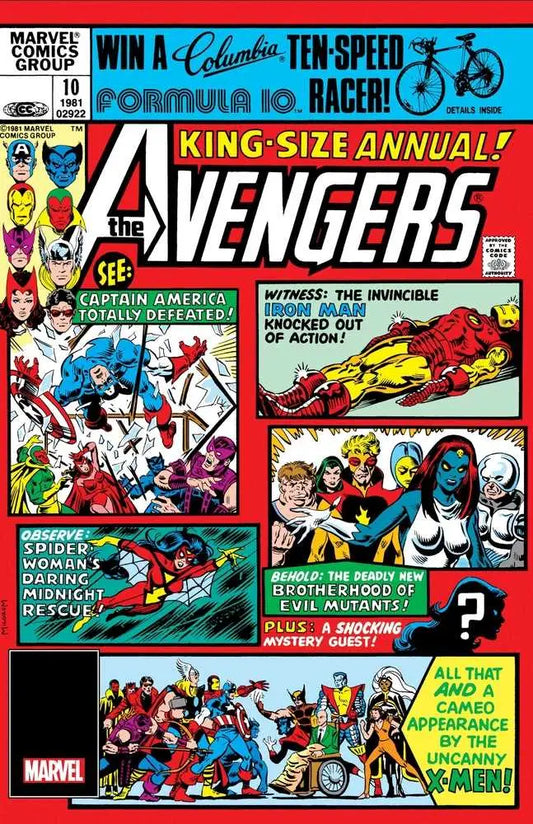 Classic Marvel Comics Avengers Annual with action-packed scenes featuring Carol Danvers
