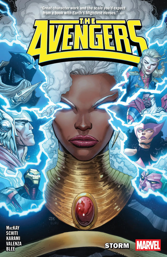 Avengers comic book cover from Avengers By Jed Mackay Volume 4 Storm series