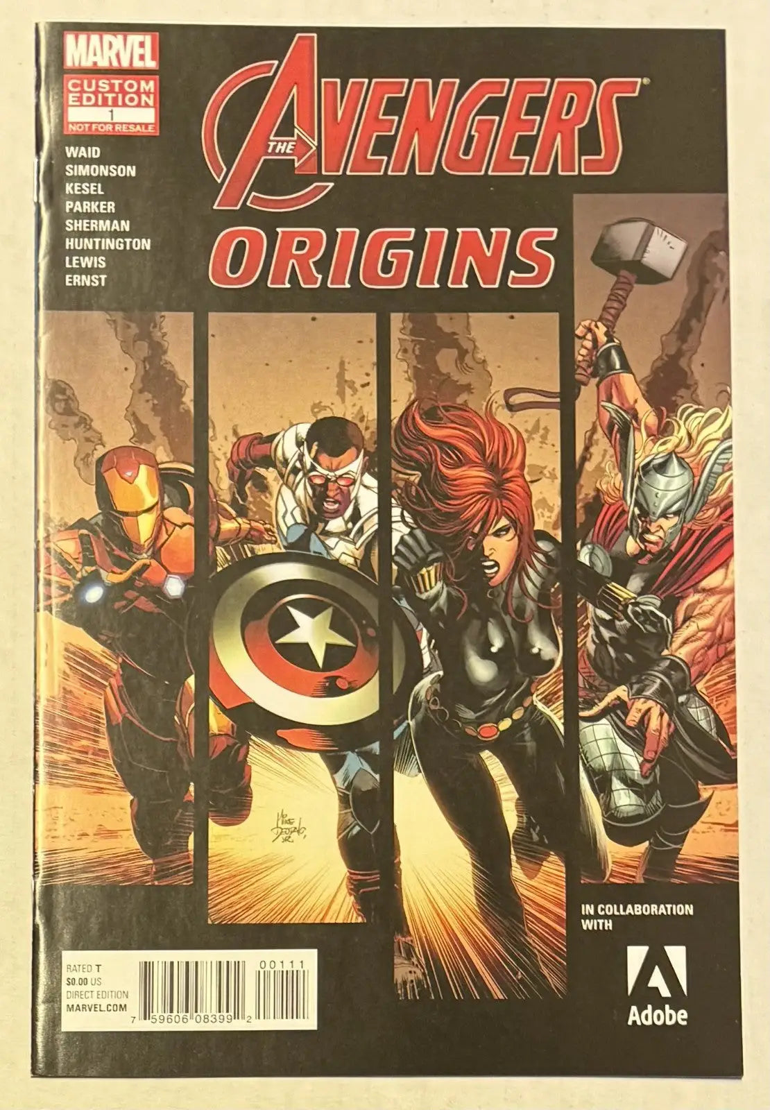 AVENGERS ORIGINS #1 - CUSTOM EDITION - 2015 SAN DIEGO COMIC CON GIVEAWAY - Comic Book