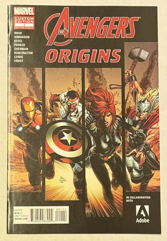 AVENGERS ORIGINS #1 - CUSTOM EDITION - 2015 SAN DIEGO COMIC CON GIVEAWAY - Comic Book
