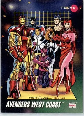 Avengers West Coast - 1992 Impel Marvel Universe - NM - #176 - Marvel Card Single