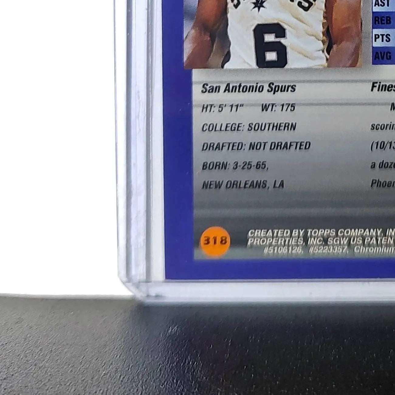 Avery Johnson 1994-95 Topps Finest #318 Basketball Card