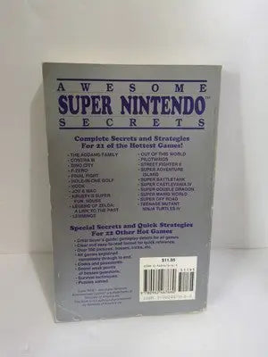 Vintage Super Nintendo secrets guide from Awesome Super Nintendo Secrets by J. Douglas Arnold