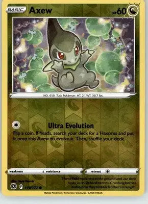 Axew - Brilliant Stars - 110/172 - Reverse Holo LP Pokemon - Pokémon Card Single