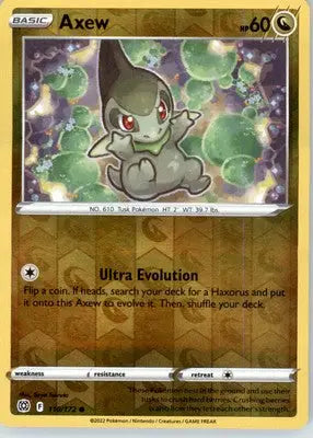 Axew - SWSH09: Brilliant Stars - Reverse Holo LP - #110/172 - Pokémon Card Single