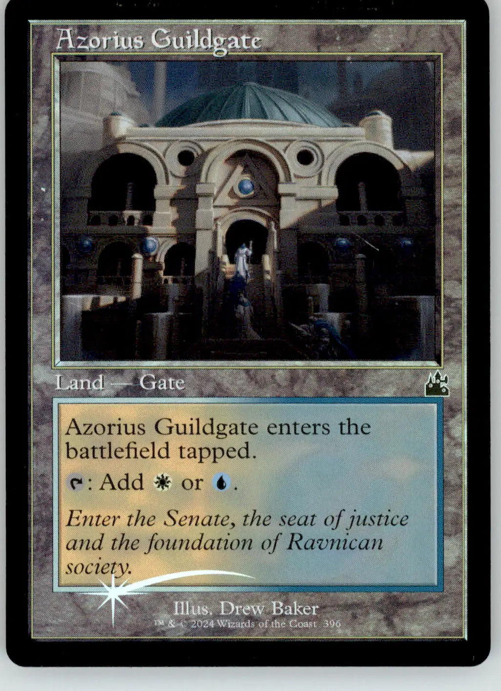 Azorius Guildgate (Retro Frame) - Ravnica Remastered - 396 - Foil NM Magic