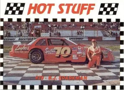 B.J. Sparkman - 1990 Hot Stuff - #1030 - Racing Card - Racing Card Single