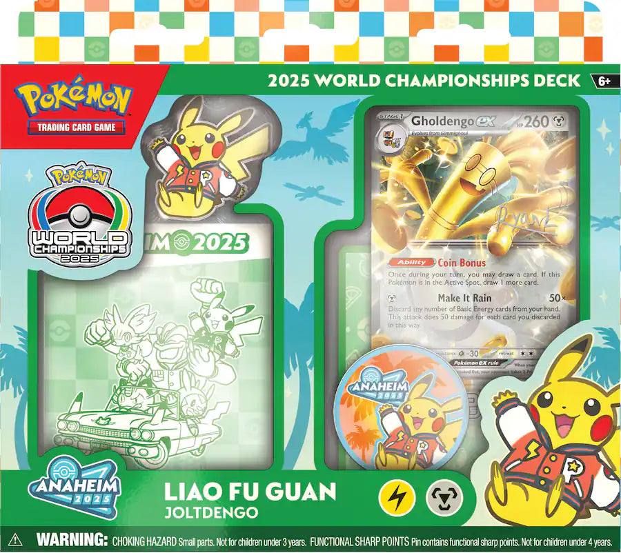 2025 Pokemon TCG World Championship Deck Box | Columbia Sports Cards | Columbia Hobby - Sports Card Boxes - Toploaders - Card Savers.