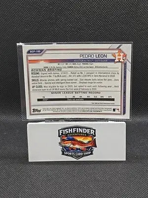 2021 Bowman Chrome Sapphire Edition - Chrome Prospects Pedro Leon #BCP-189 Blue - Baseball Card Single