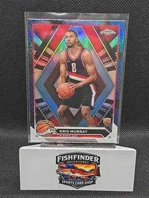 2023-24 Topps Chrome - Kris Murray #84 Blue Basketball Refractor (RC) - Basketball Card Single