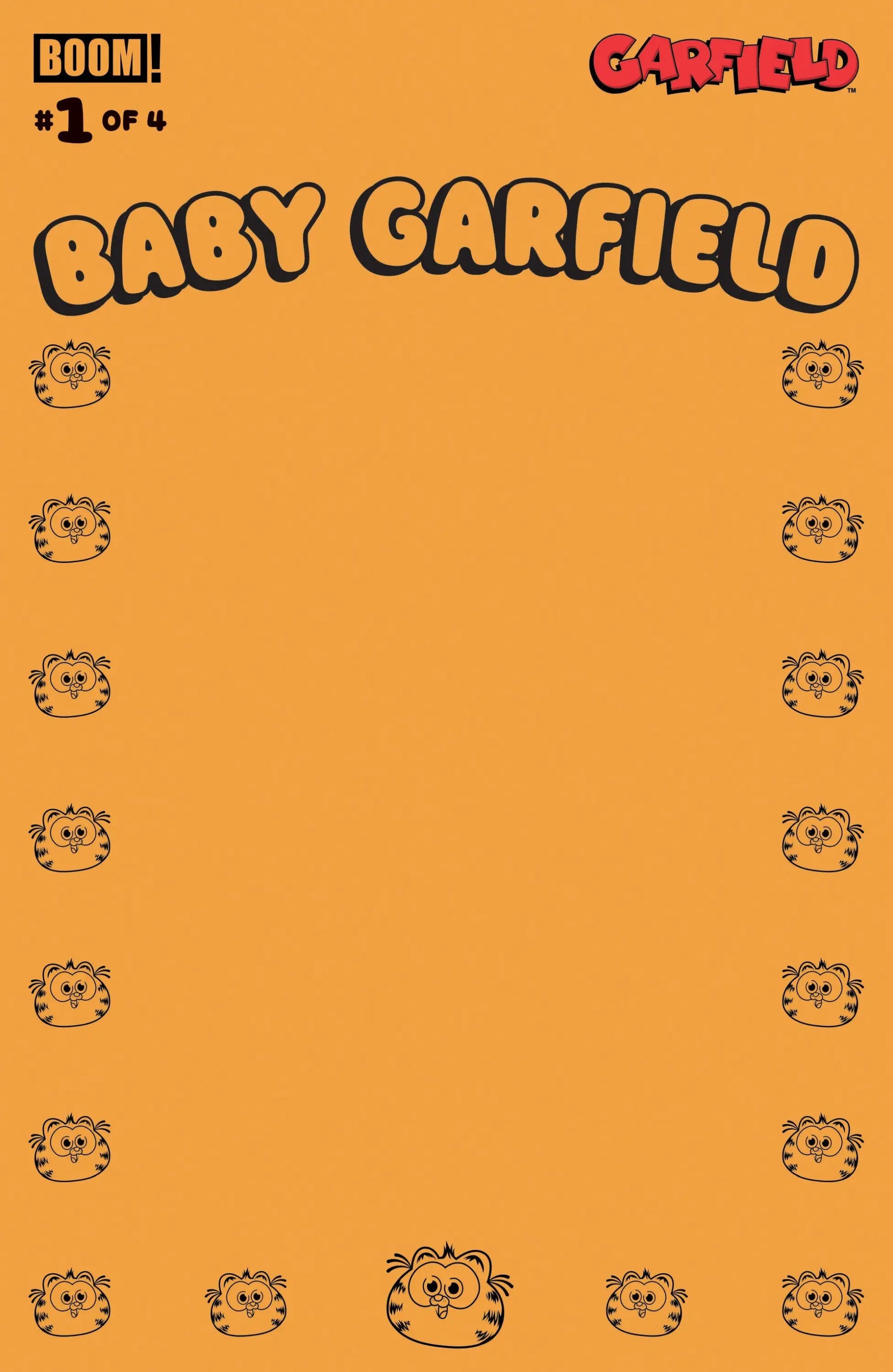Baby Garfield #1 D Blank Sketch Orange Variant (Dressed Sketch) - Comic Book