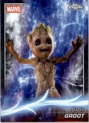 Baby Groot - 2025 Topps Chrome Marvel Studios - #73 - Non_sport - Marvel Card Single