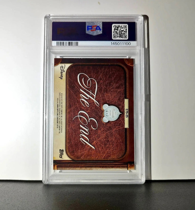 Back Cover 2025 Topps Disney Wonder #C75-25 Card Cinderella 75th Story PSA 8 - Non-Sports Card Single