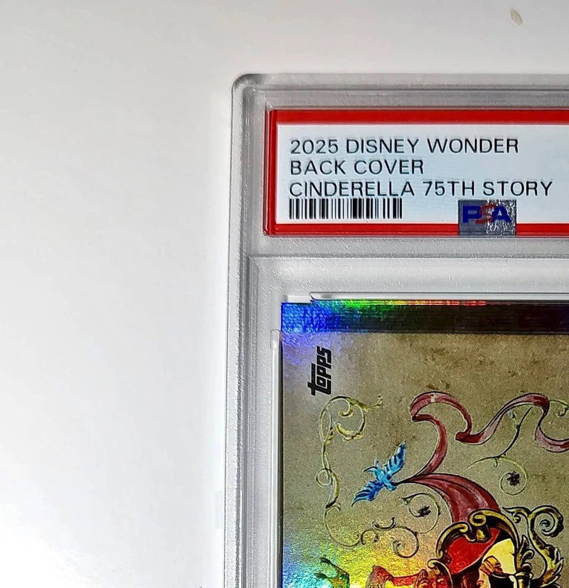 Back Cover 2025 Topps Disney Wonder #C75-25 Card Cinderella 75th Story PSA 8 - Non-Sports Card Single