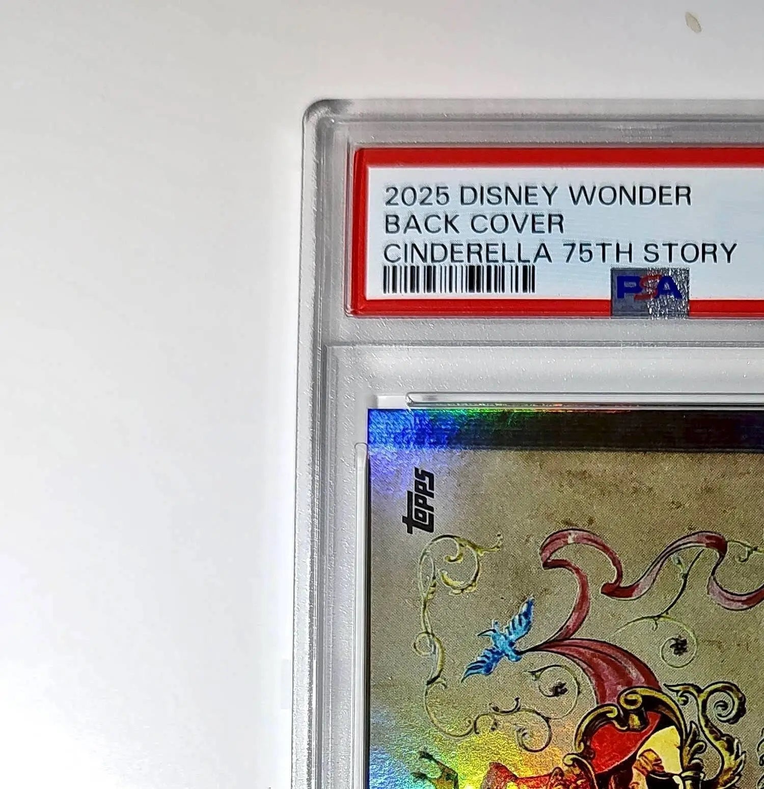 Back Cover 2025 Topps Disney Wonder #C75-25 Card Cinderella 75th Story PSA 9 - Non-Sports Card Single