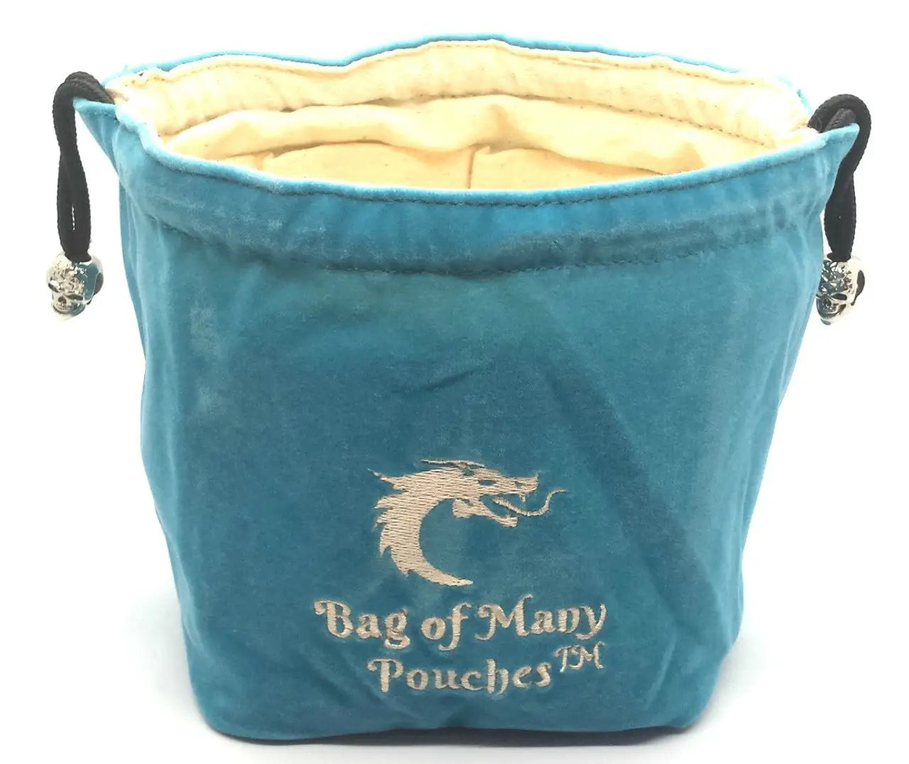 Bag of Many Pouches RPG DnD Dice Bag: Teal - General Merchandise