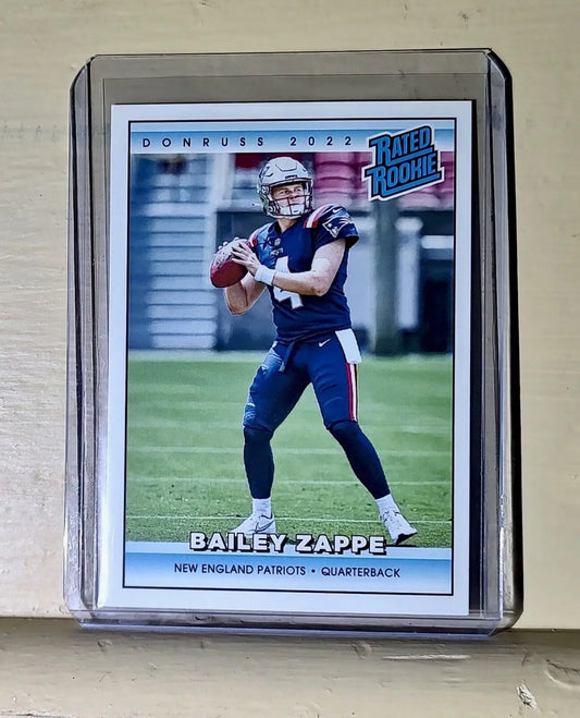 Bailey Zappe 2022 NFL Panini #39 Rated Rookie Retro Football Card 1/4094 - Football Card Single