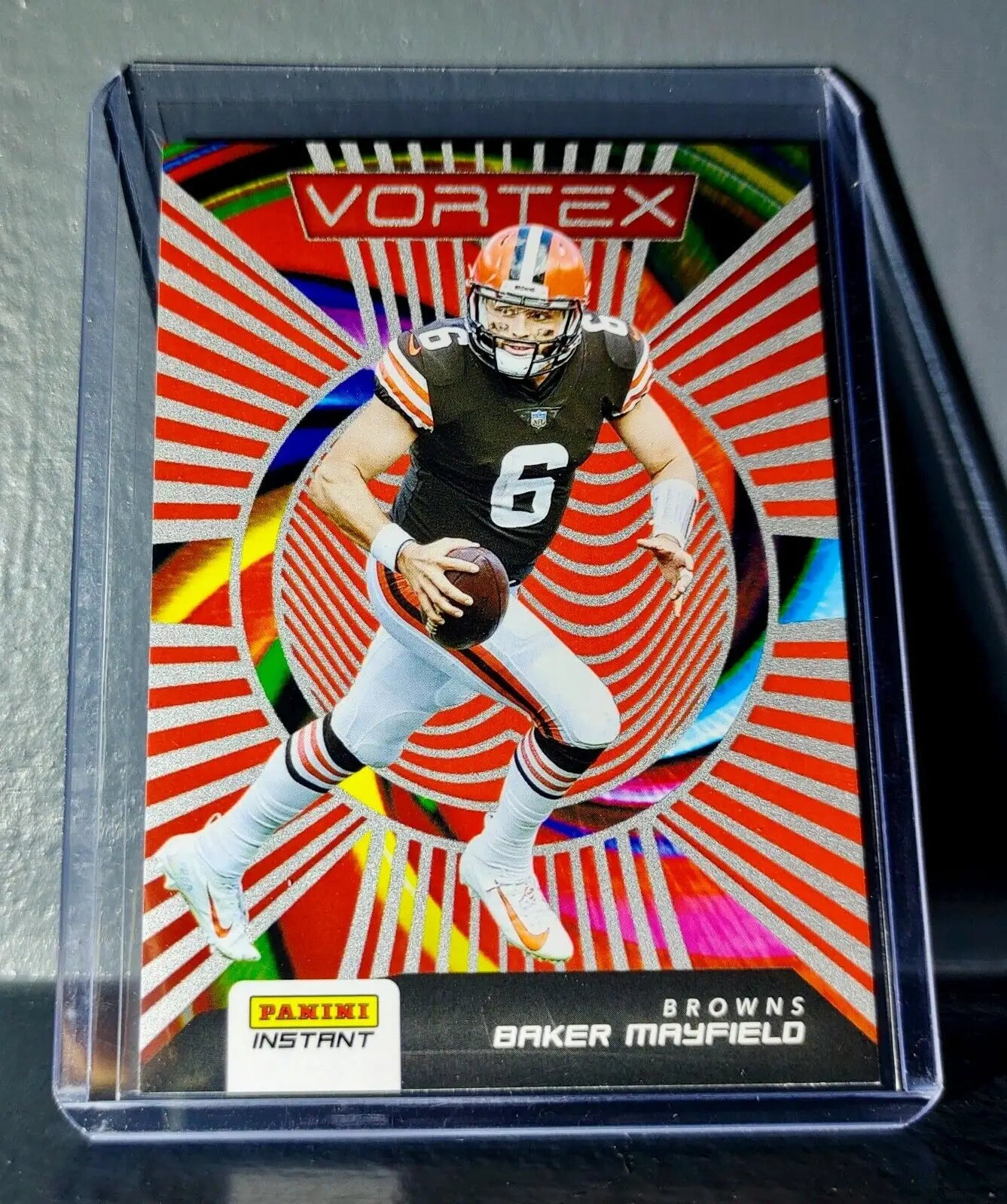 Baker Mayfield 2020 Panini NFL Instant Vortex #5 Football Card 1/935 - Football Card Single