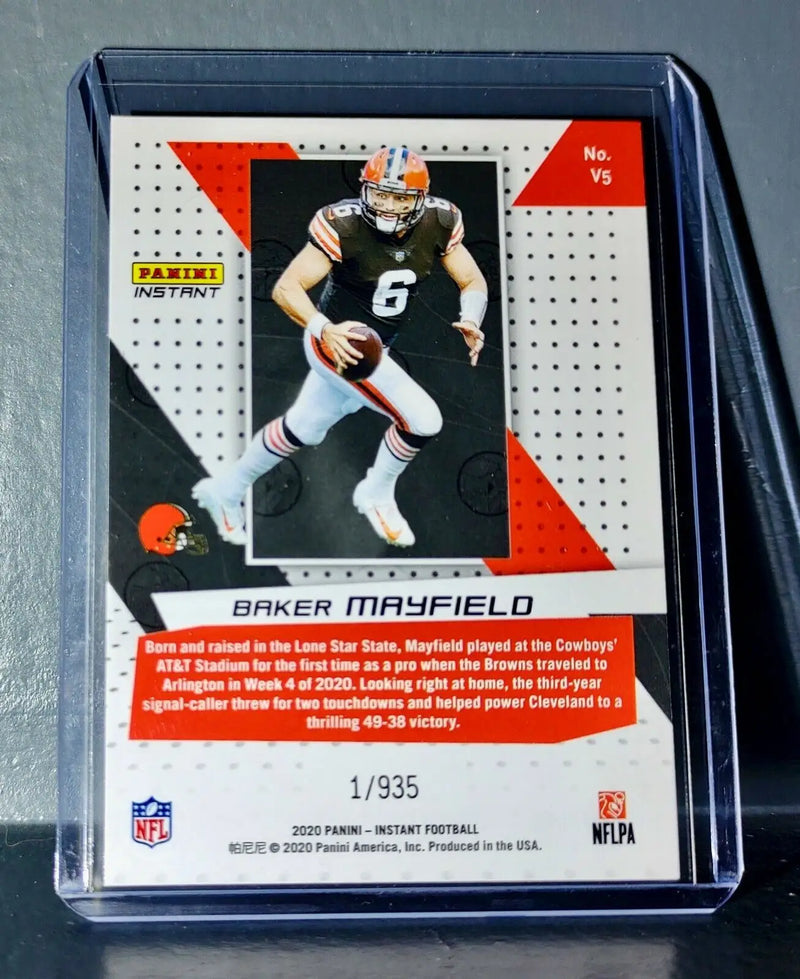 Baker Mayfield 2020 Panini NFL Instant Vortex #5 Football Card 1/935