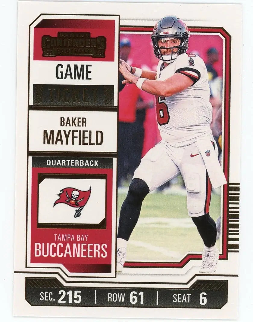 Baker Mayfield 2023 Panini Contenders Game Ticket Bronze 92 Tampa Bay Buccaneers - Football Card Single