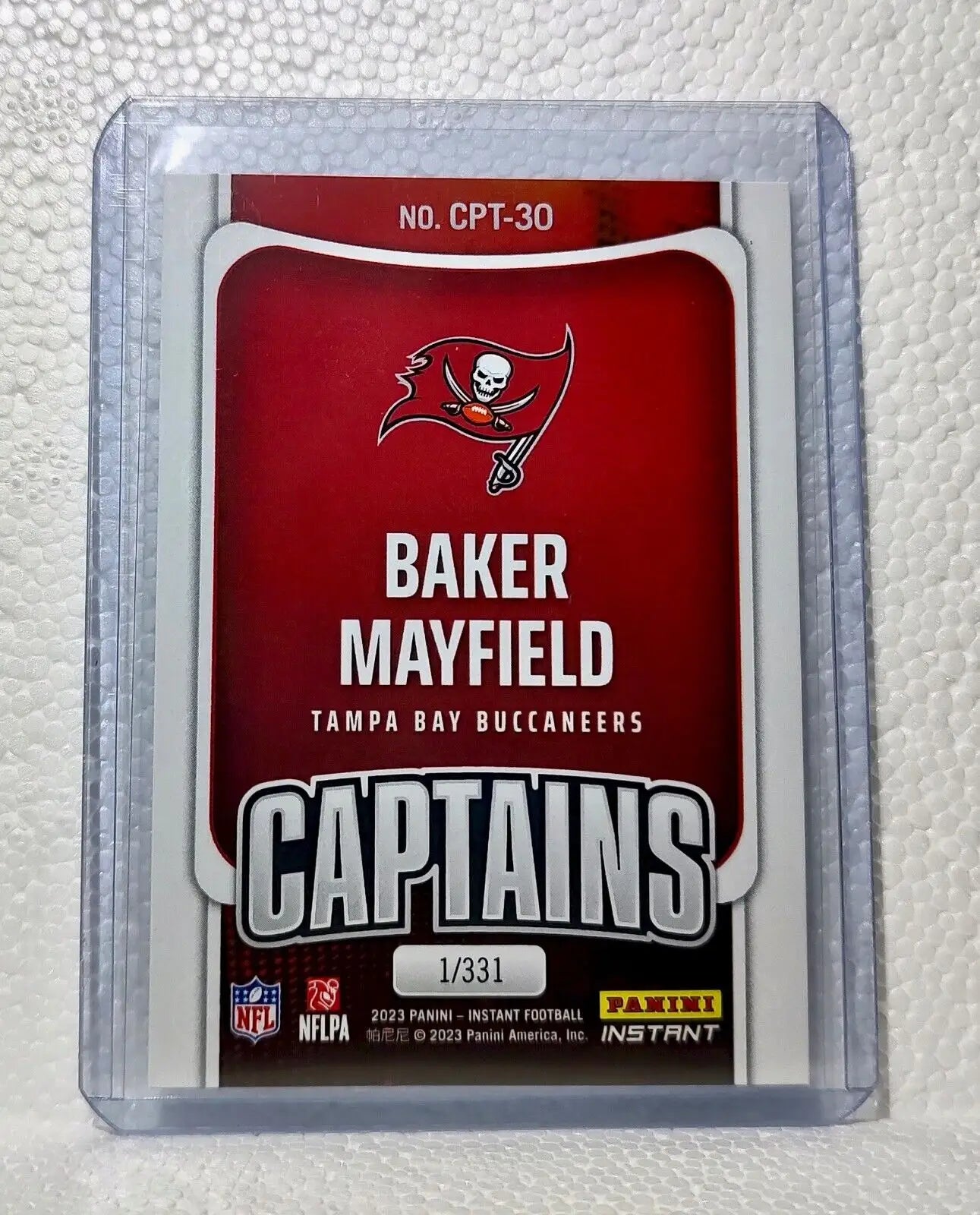 Baker Mayfield 2023 Panini NFL Captain #30 Football Card Buccaneers 1/331 - Football Card Single
