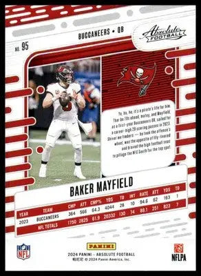 Baker Mayfield 2024 Panini Absolute Retail #95 Tampa Bay Buccaneers - Football Card Single