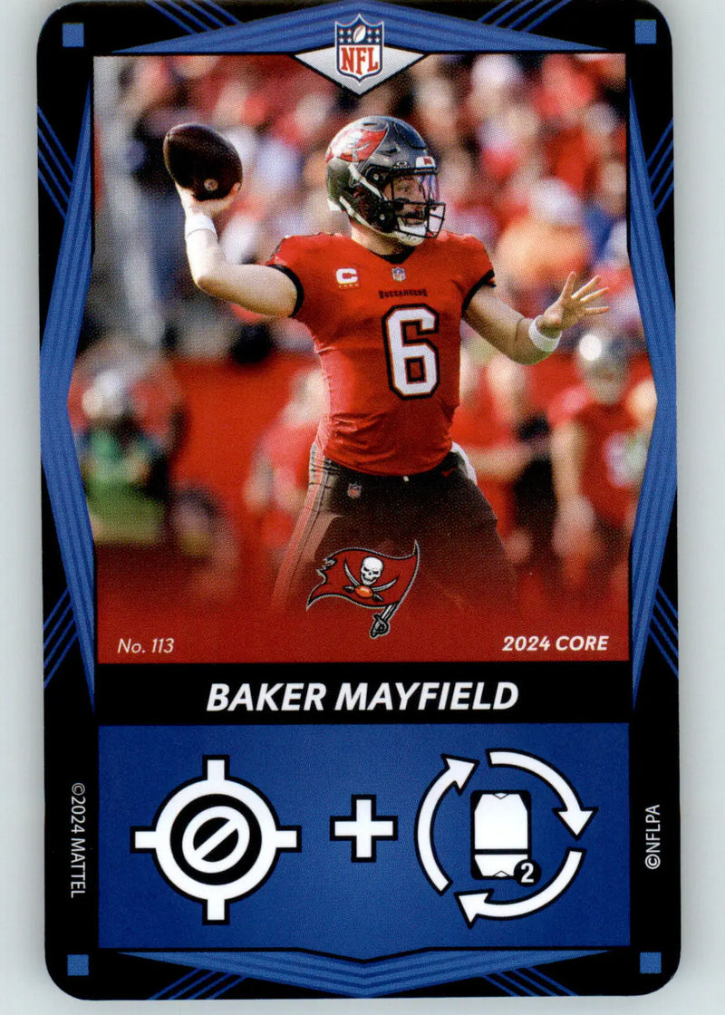 Baker Mayfield - 2024 UNO Elite Core Edition - Blue - #113 - Football - Football Card Single