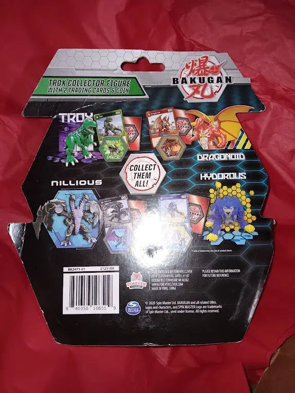 Bakugan Trox Green Collector Figure 2 Trading Cards 1 Coin 2020 - Action Figure & Toy
