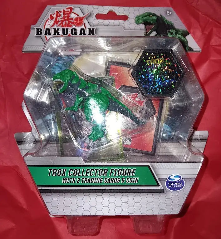 Bakugan Trox Green Collector Figure 2 Trading Cards 1 Coin 2020 - Action Figure & Toy