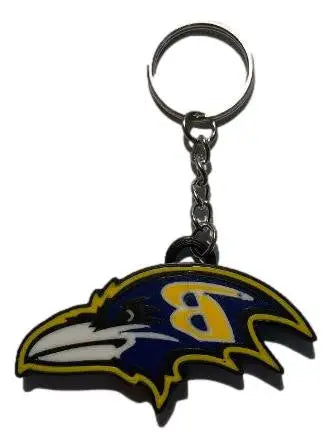Baltimore Ravens logo key ring keychain perfect fan gift or stocking stuffer